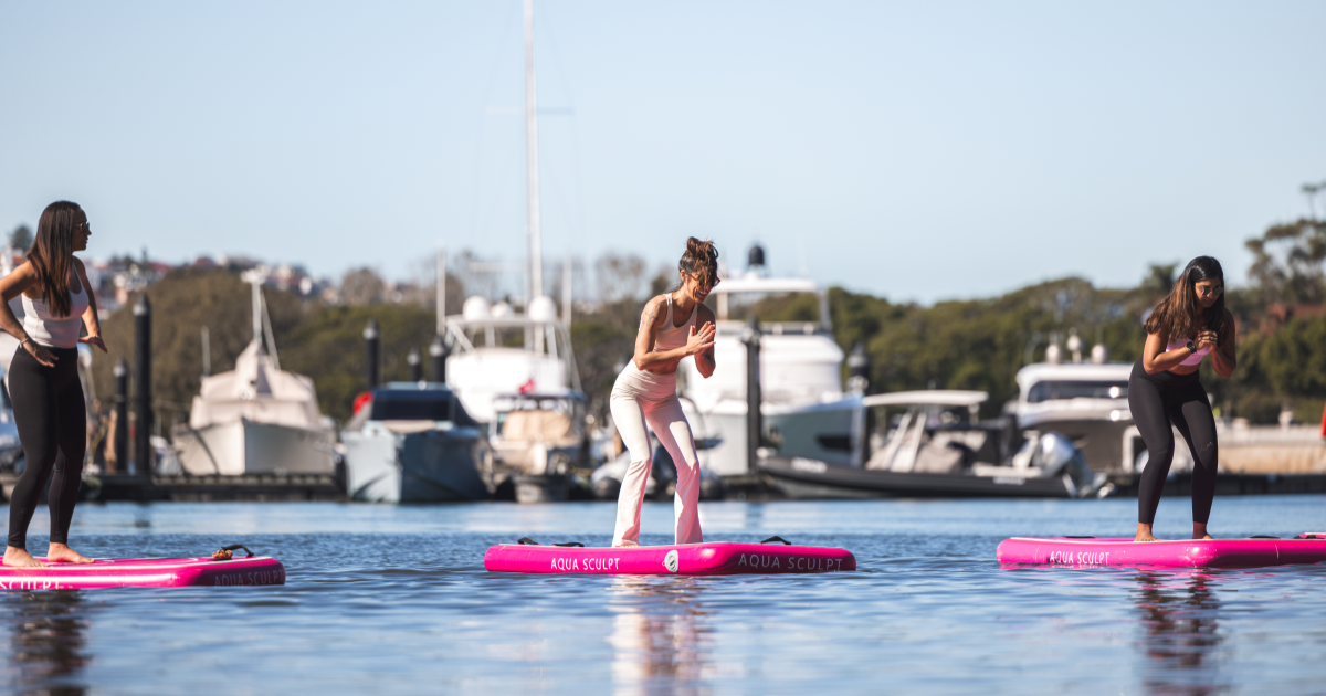 Pool Float Pilates Pilates on water with Aqua Sculpt | Well Traveller
