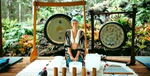 A sound bath at Kona Cloud Forest Sanctuary